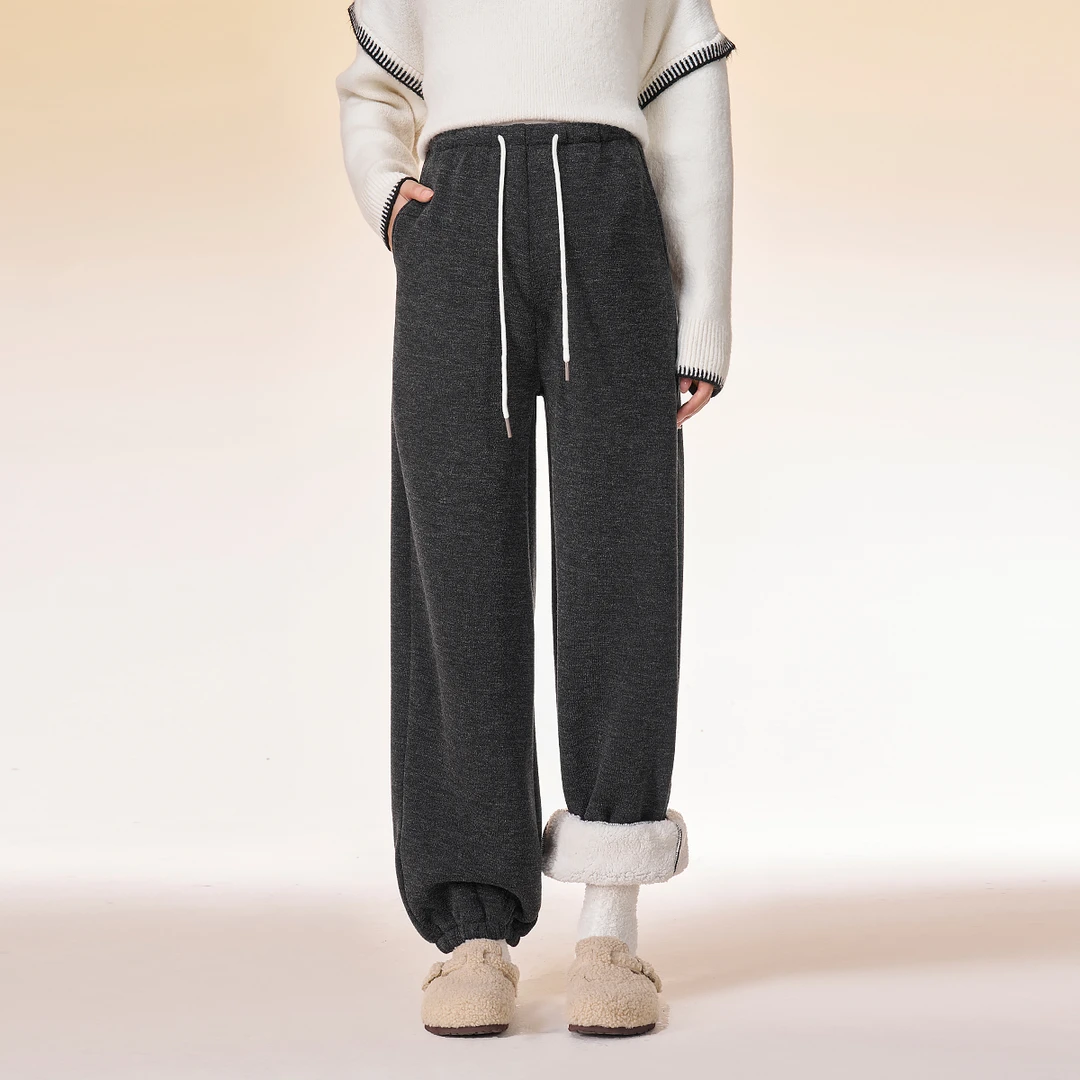 孕妇裤子秋冬款小个子束脚卫裤冬季外穿直筒裤