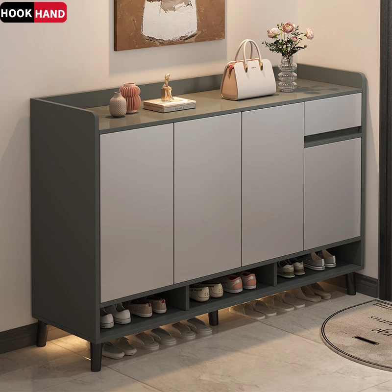 鞋柜家用门口室内2024新爆款楼道入户玄关柜一体靠墙走廊收纳鞋架