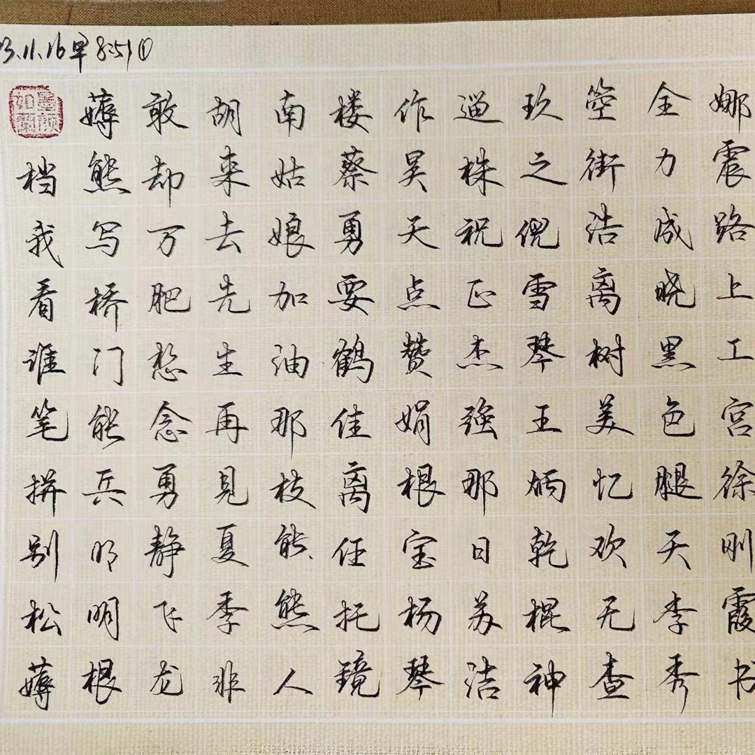墨颜爱写字直播间手稿15张（随机发货）