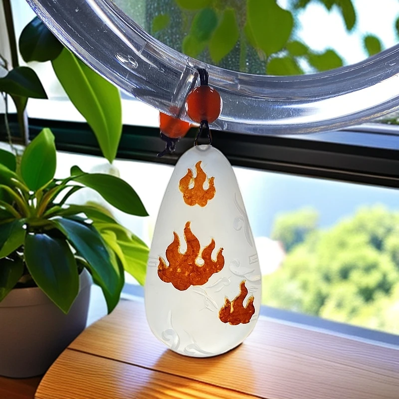 逊克北红玛瑙挂坠冰与火