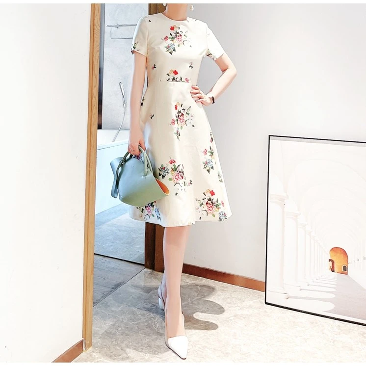 【清仓】【花开富贵】夏季新款印花连衣裙