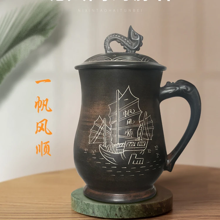 坭兴陶海豚杯（一帆风顺） YJ046