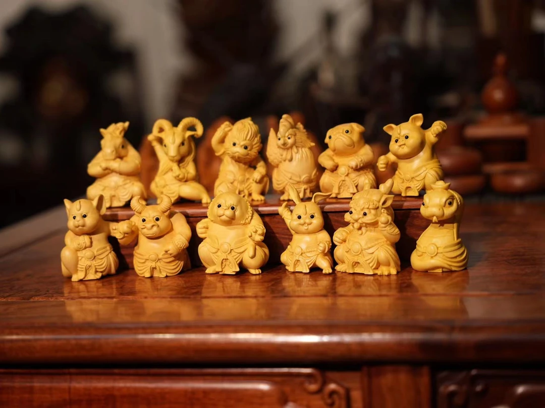 黄杨木十二生肖摆件 XT850