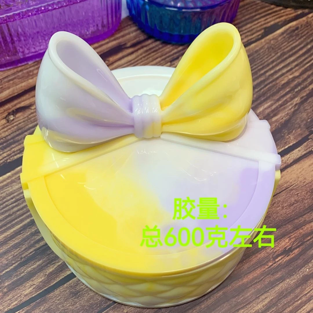 滴胶diy模具 镜面蝴蝶结叠叠乐收纳盒大号15cm