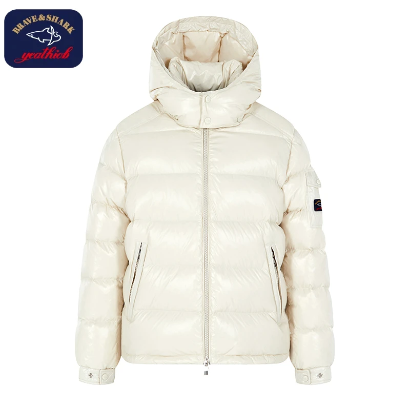 【官方正品】BRAVE&SHARK/勇士鲨鱼羽绒服加厚男女同款情侣款冬装