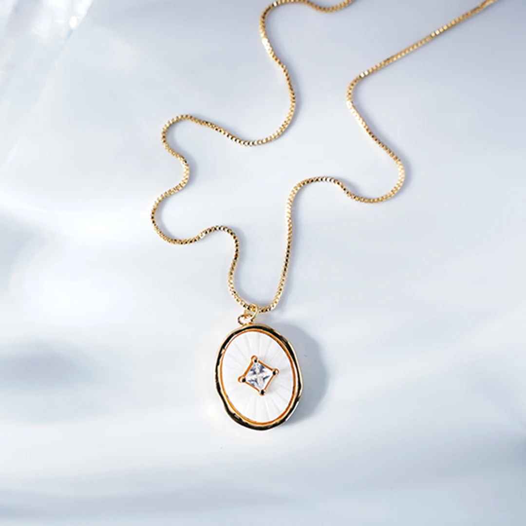 铜合金项链 3104气质轻奢时尚百搭小众简约经典女士项链