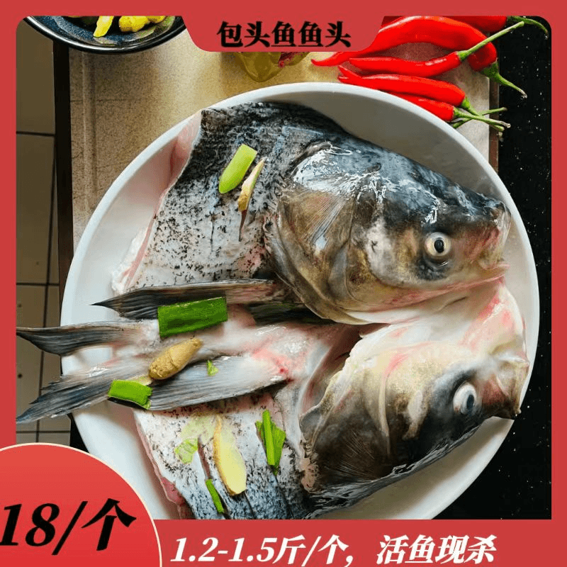 包头鱼头1.2到1.5斤18