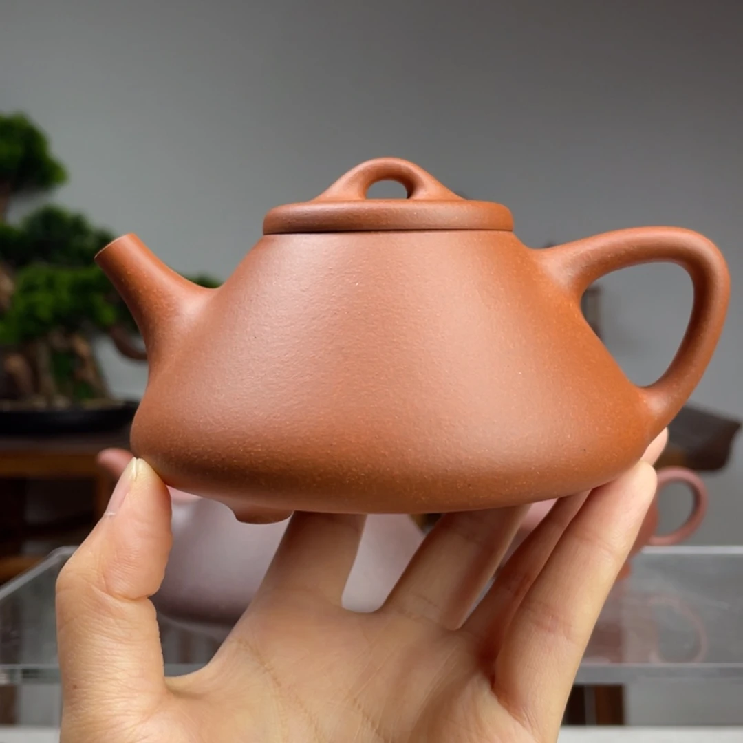 【闪购商品】紫砂茶壶红黄泥子冶石瓢容量240cc