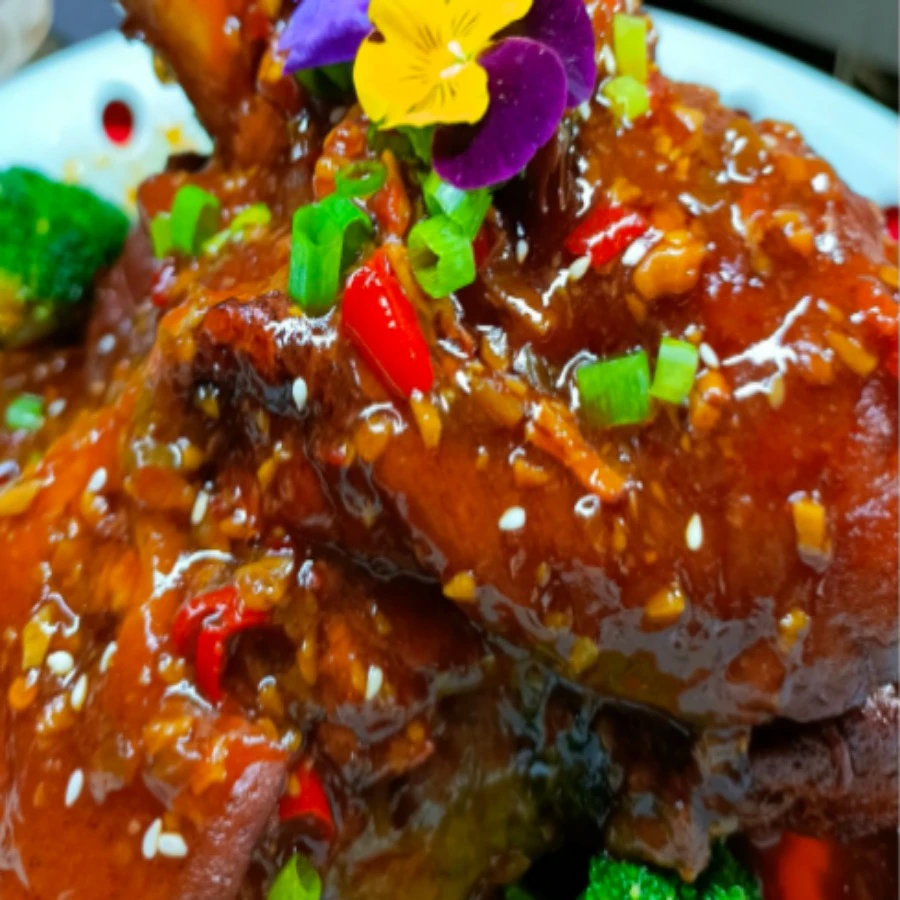 醋椒虎皮全肘制作