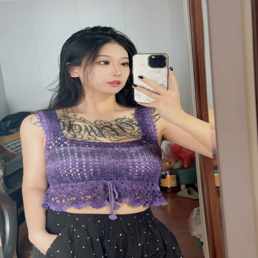 （萌宝编织团智玫）紫藤吊带教程