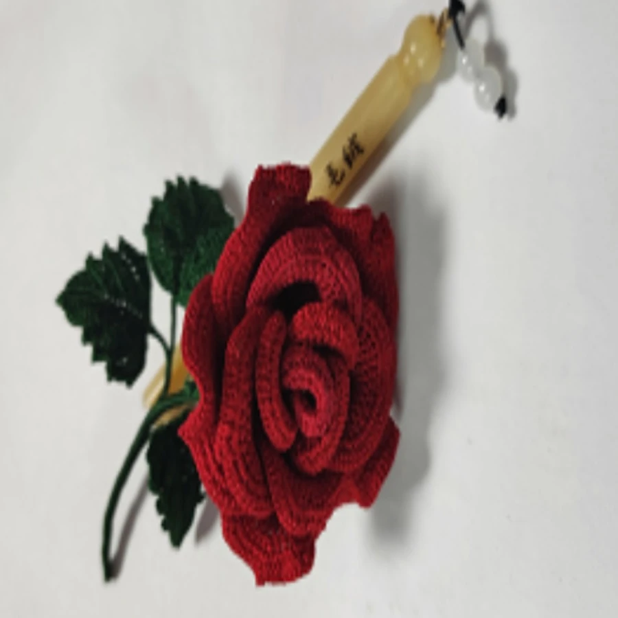 毛绒爱尔兰玫瑰花教程