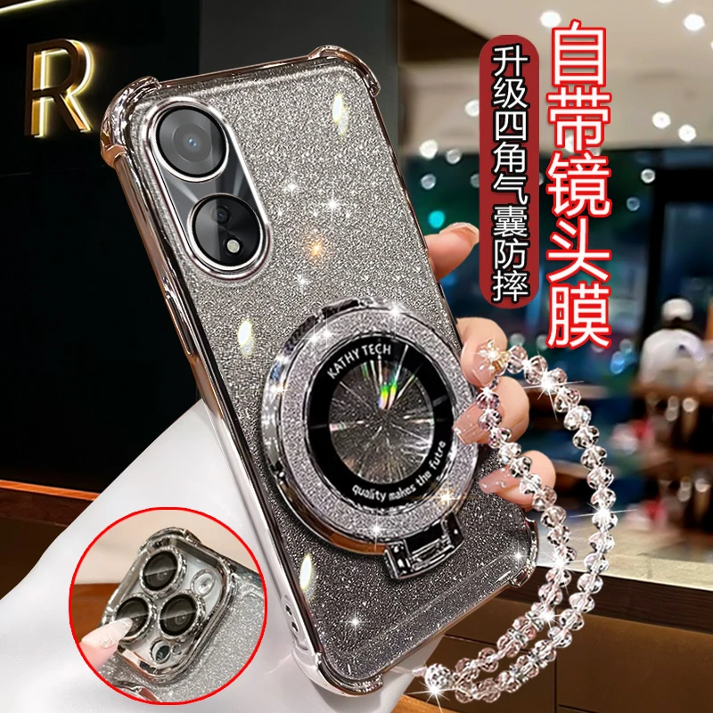 适用OPPOA1 5G手机壳女潮高档 PHS110软壳镜头全包四角防摔带支架