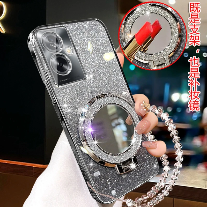 OPPOA2手机壳网红高级闪粉电镀轻奢0PP0a2软壳5g防摔PJB110女潮款