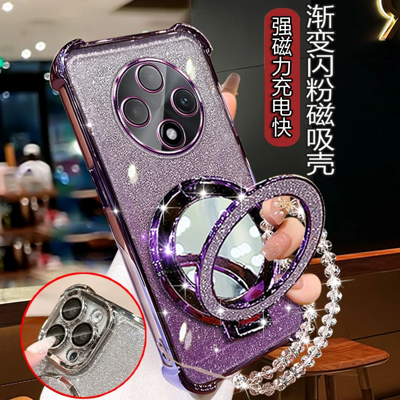 适用OPPOA3pro5G手机壳PJY110曲屏全包镜头a3por高级防摔闪粉软壳