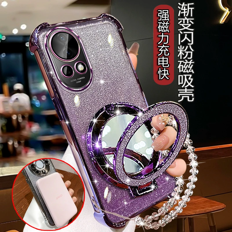 华为Nova12手机壳女BLK-AL00新款nova12pro镜头全包Ultra闪粉软壳