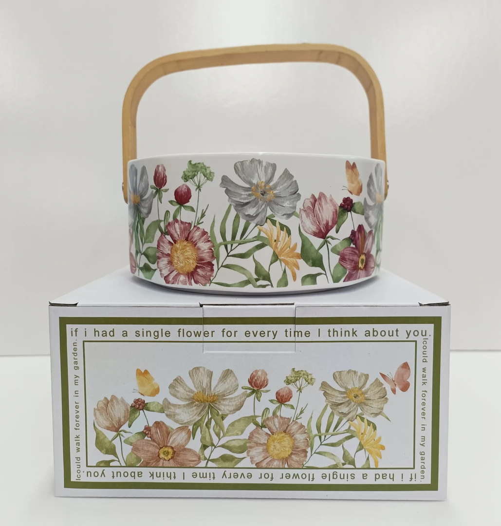 水果盘客厅茶几家用果篮陶瓷餐具零食摆放干果乔迁礼品