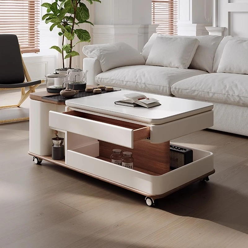 客厅茶几家用泡茶现代简约功夫轻奢高级新款可移动岩板多功能小桌
