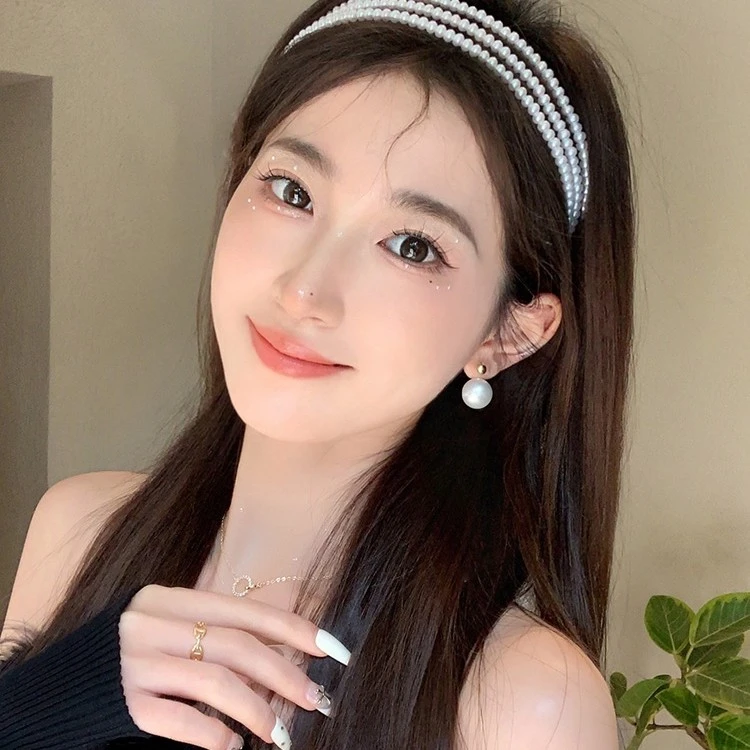 非金属发饰 珠珠发箍女超仙法浪漫网红洗脸高颅顶压发头饰