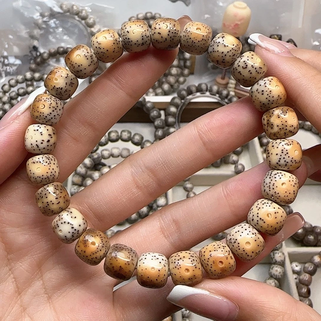 星月菩提手串石玉原生态火烧云10×9