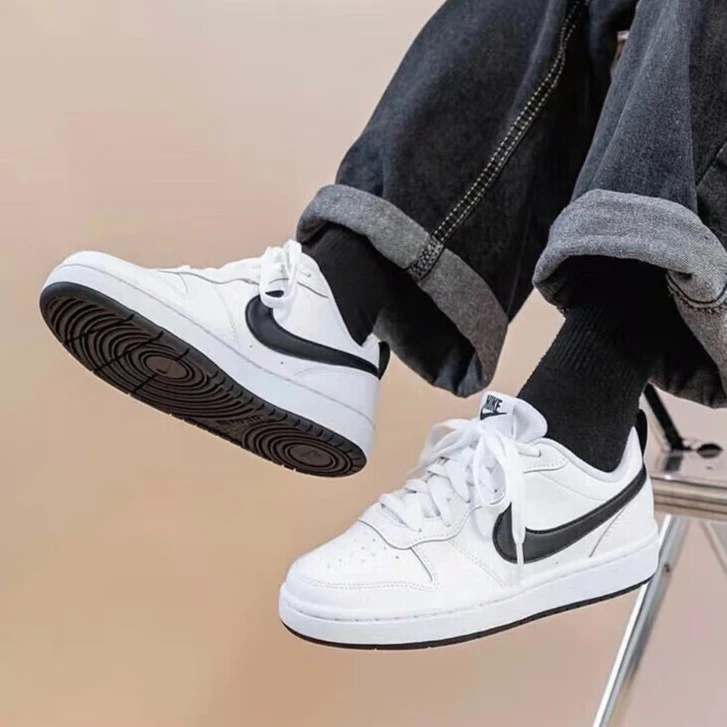 Nike耐克女鞋COURT LOW GS经典低帮休闲潮流百搭板鞋BQ5448-104
