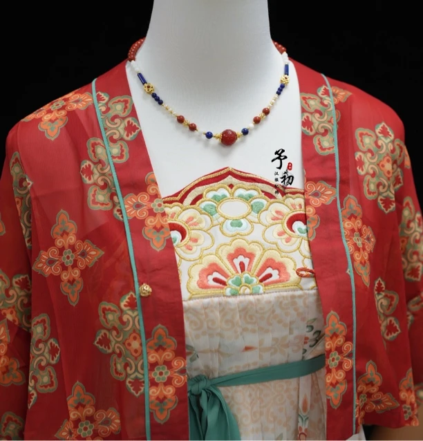 铜合金项链 【长乐】锁骨链原创设计百搭古风新年锁骨链