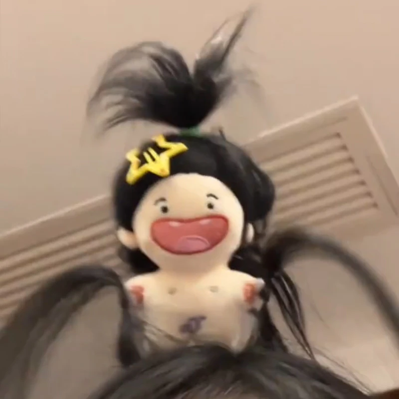 爆炸头缺牙棉花娃娃玩偶发箍可爱搞怪手工diy发饰女生夹刘海公仔