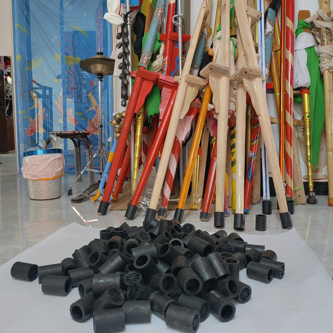 厂家批发高跷专用防滑套防滑墩胶套防滑托拐杖登山杖托