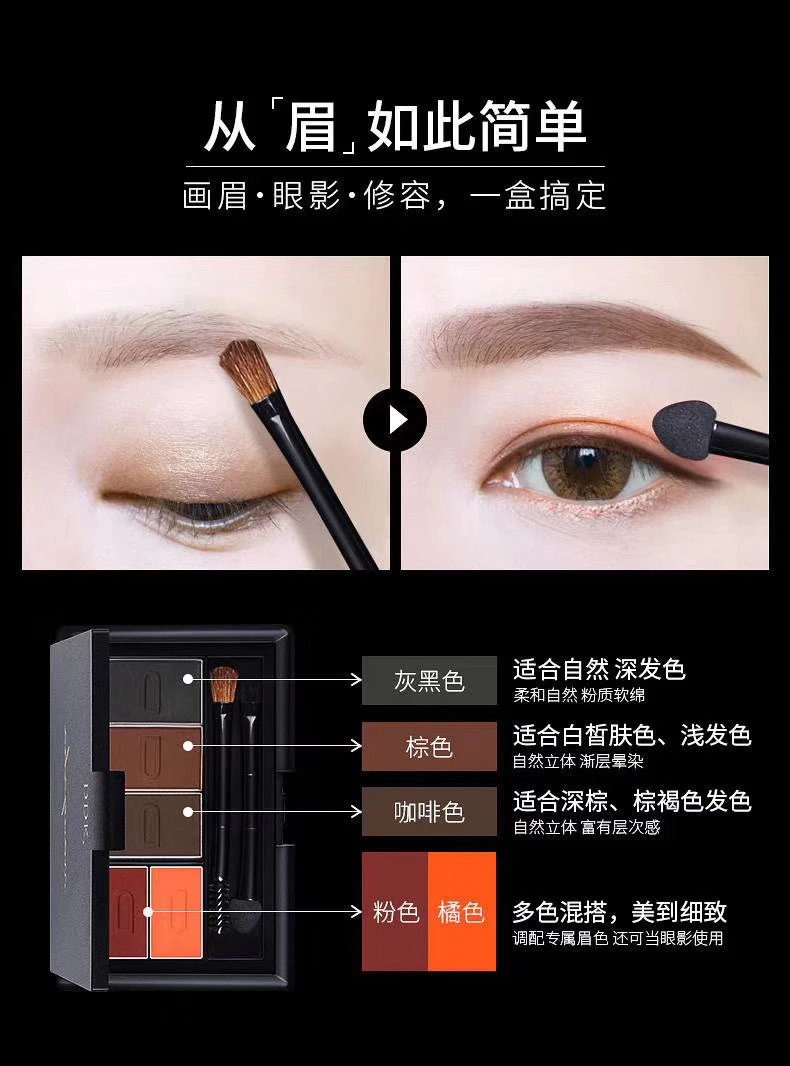 SAKNRE三色懒人眉粉多色防防汗