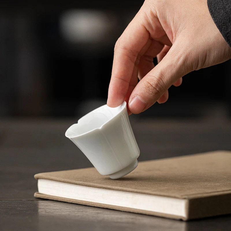 日式主人杯单杯影青仿古茶杯个人专用小号高档功夫茶具小茶杯单个