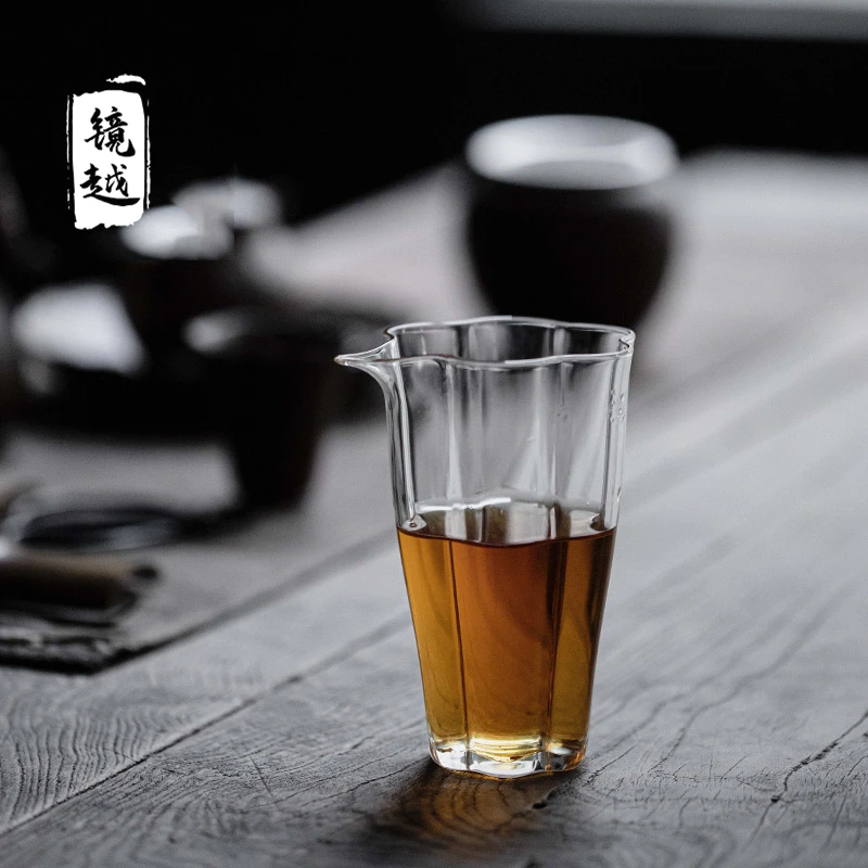 耐热玻璃公道杯茶海家用简约透明单个公杯功夫茶道配件匀杯分茶器