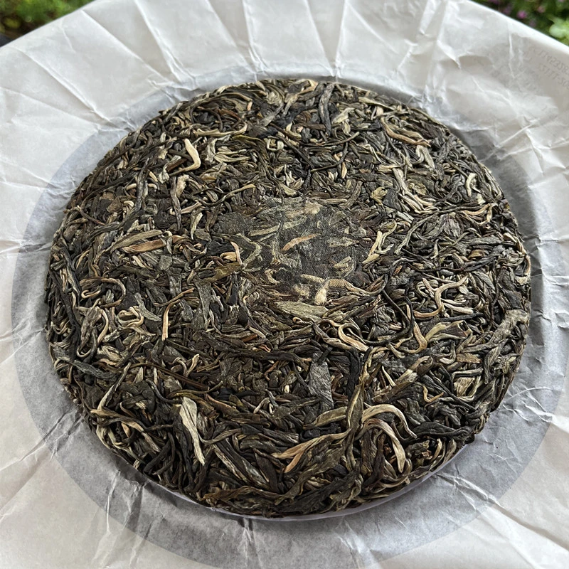 云玮茶叶一扇磨2019年普洱纯料普洱茶茶（生茶）357克生态甜度