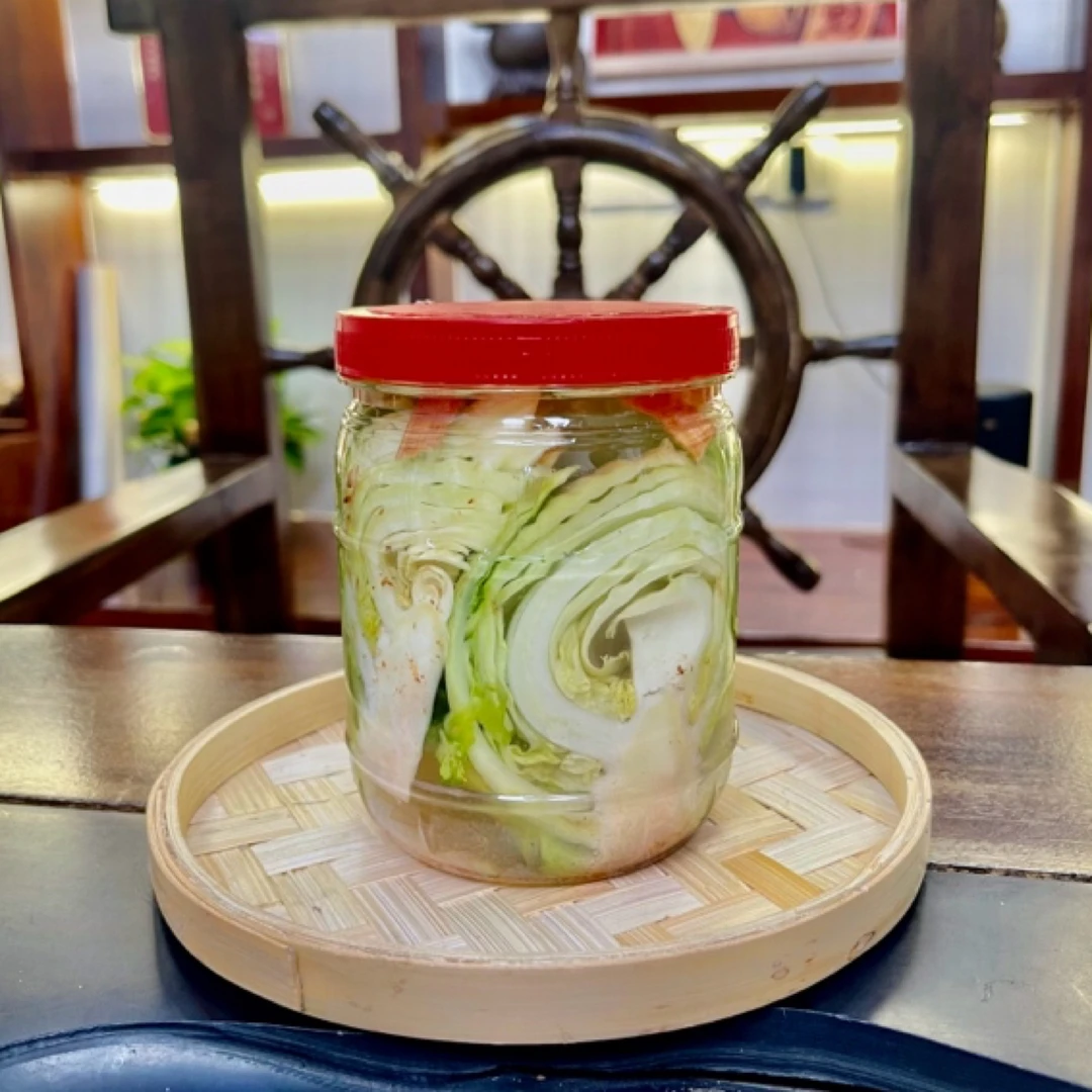 陆丰美食 甲子新咸菜 配粥下饭 炒鸭肉炒咸菜