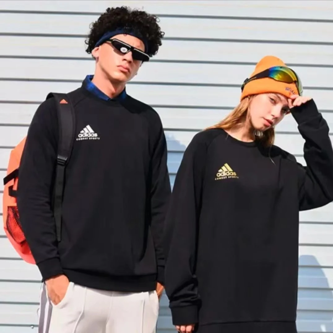 adidas/阿迪达斯运动圆领棉质休闲长袖卫衣合款