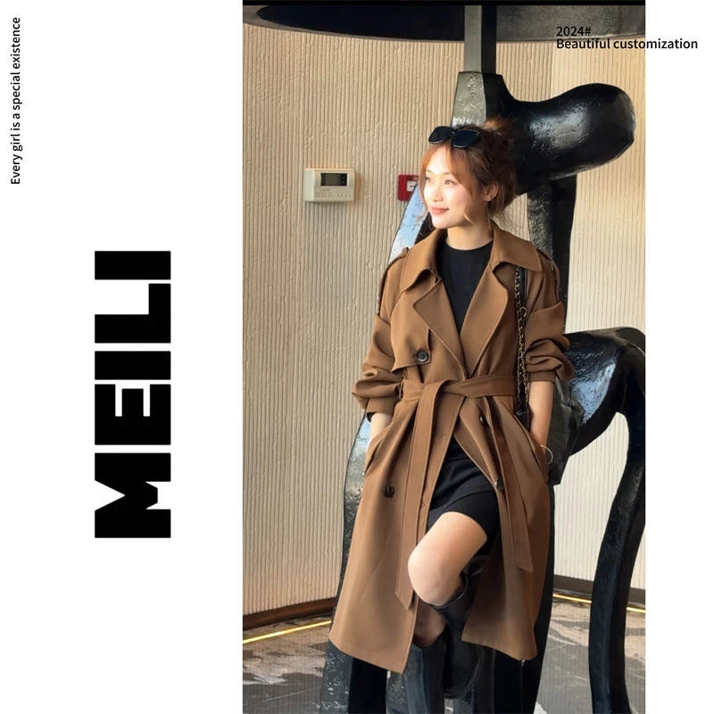 风衣外套女款新款小个子韩版气质大衣秋8588