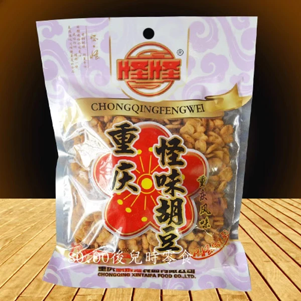 怪怪牌怪味胡豆瓣400克 没有壳壳的怪味胡豆 重庆麻辣无壳蚕豆办