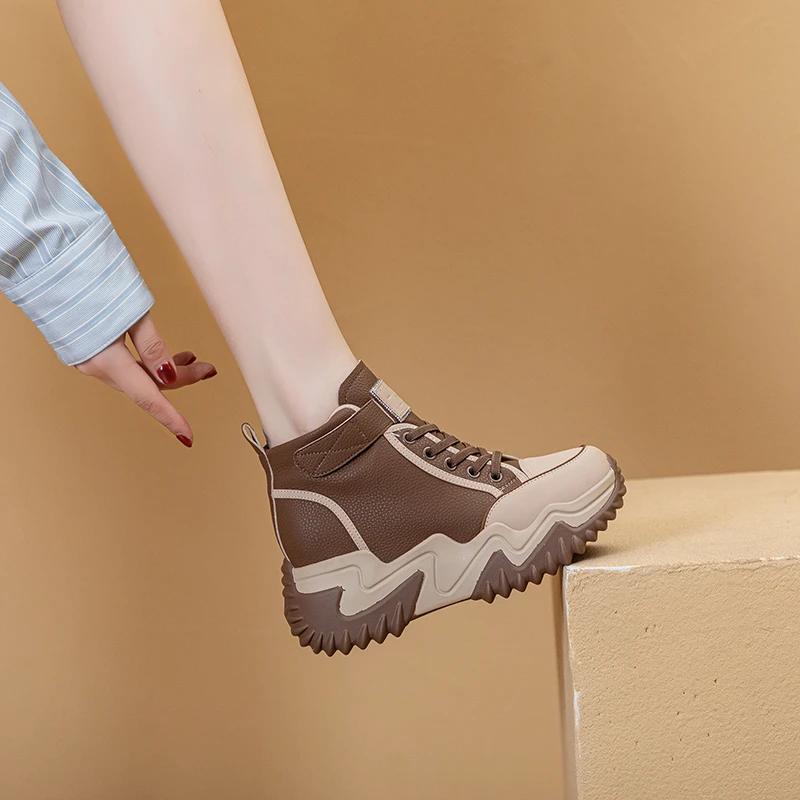 2024秋季新款厚底透气老爹鞋时尚百搭休闲系带运动鞋女鞋