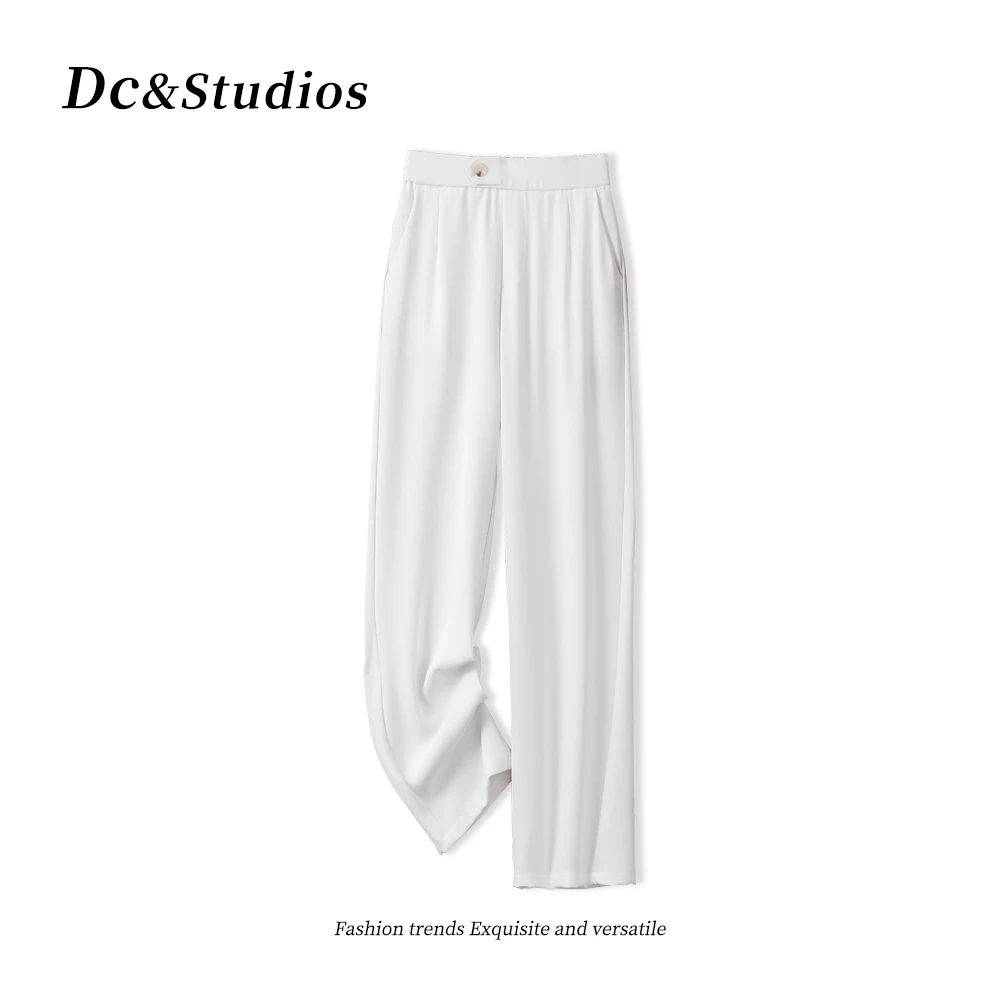 【胶原蛋白冰丝裤】2025新款斜纹阔腿裤2917