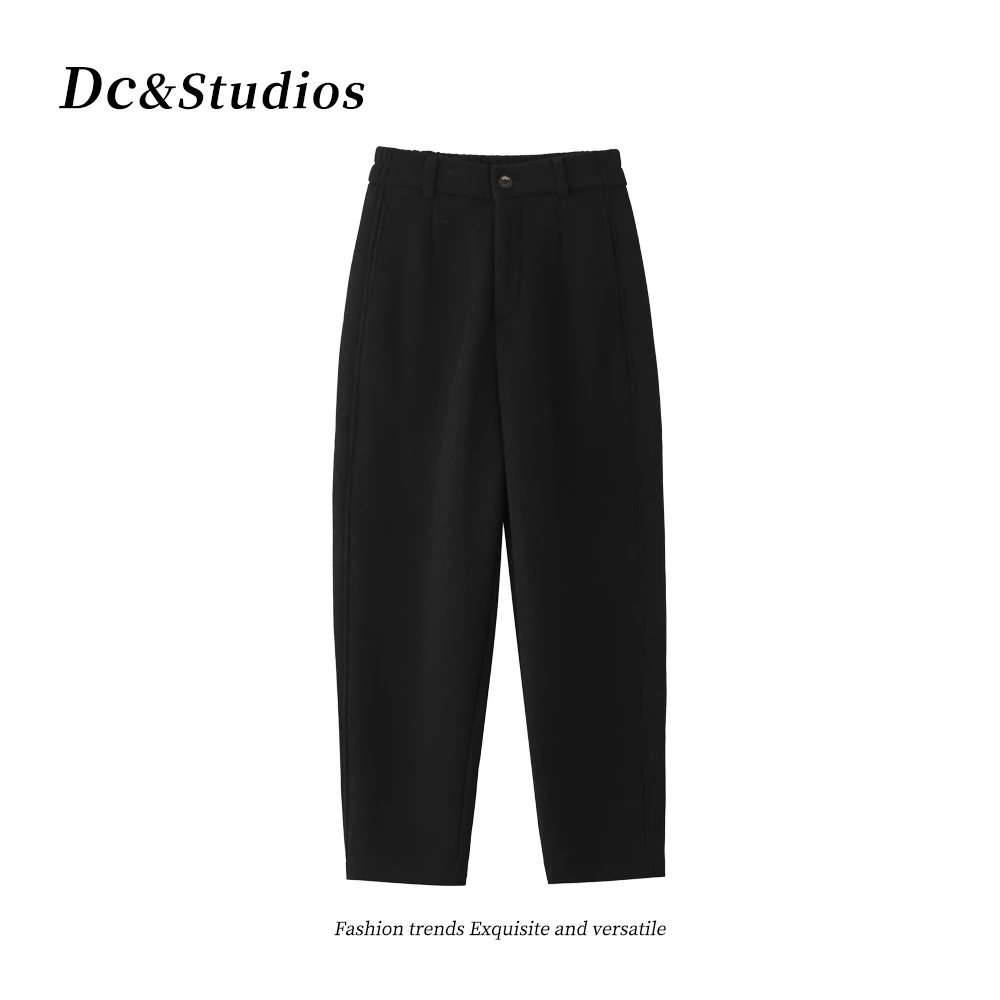 【工厂】2024新款毛呢蚕丝镰刀裤1827