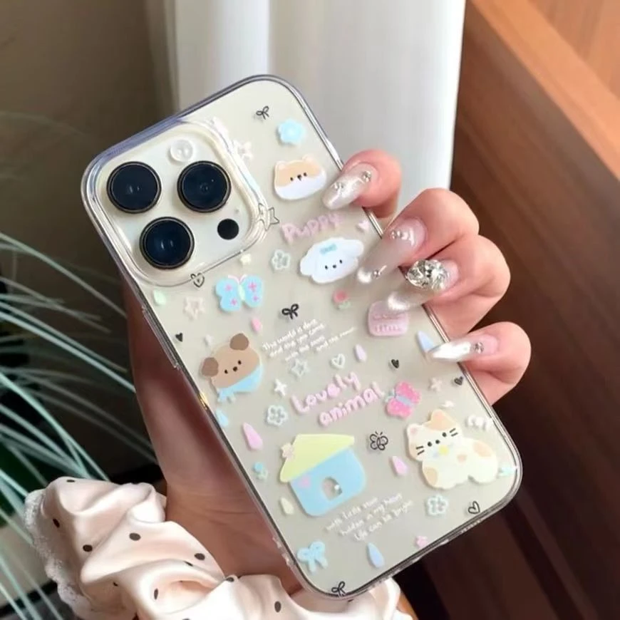 iphone15/14promax手机壳苹果13卡通12/11全包xrxs软壳78plus可爱