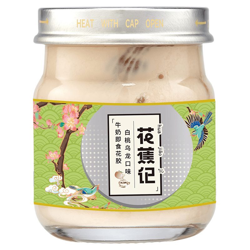 白桃乌龙奶冻花胶