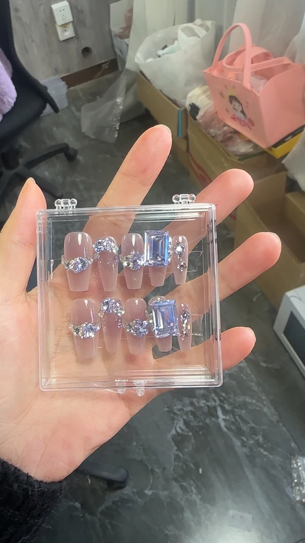 月光紫钻（手工穿戴甲）