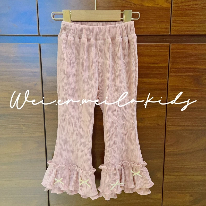 <蜜桃乌龙>【现货】原创设计师秋冬女童新款时尚裤子B28454811