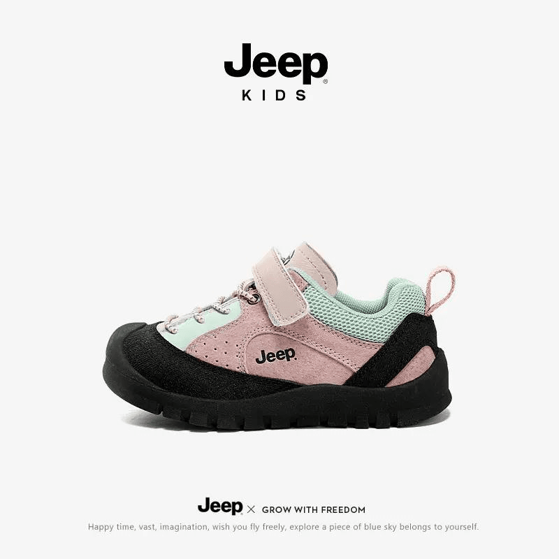 jeep吉普儿童春秋板鞋2023新款中大童6-12岁防滑软底女童鞋运动鞋