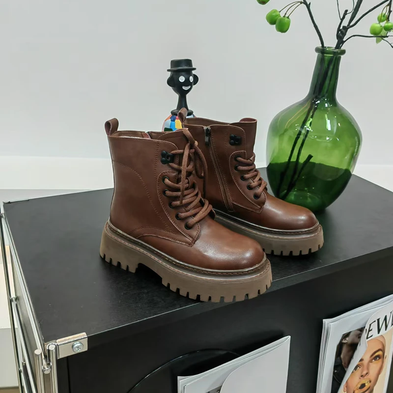 时尚厚底百搭气质休闲高货马丁靴~加厚绒~LT231110D~