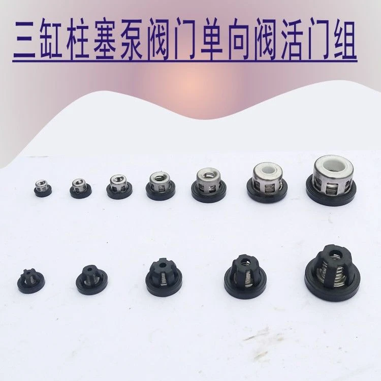 26/60/80/120型三缸柱塞泵打药泵配件吸水阀单向阀门活门组逆止阀