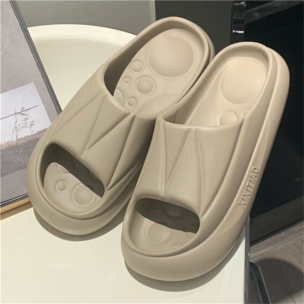 简约纯色拖鞋男女厚底百搭学生室内居家用防滑新款夏季凉拖鞋ins