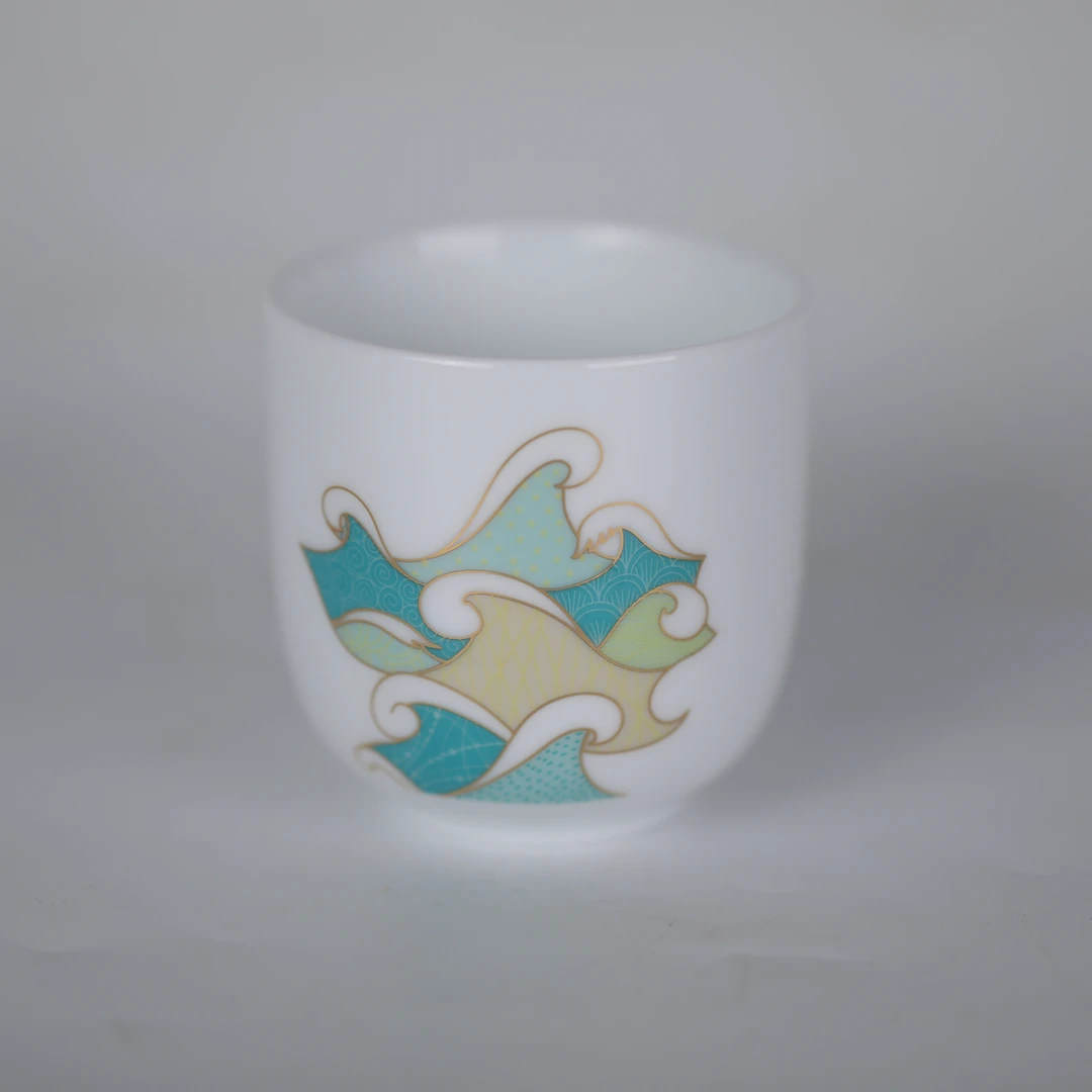 （微瑕）景德镇陶瓷 2#茶盅--鼠寓 （2只）介意慎拍