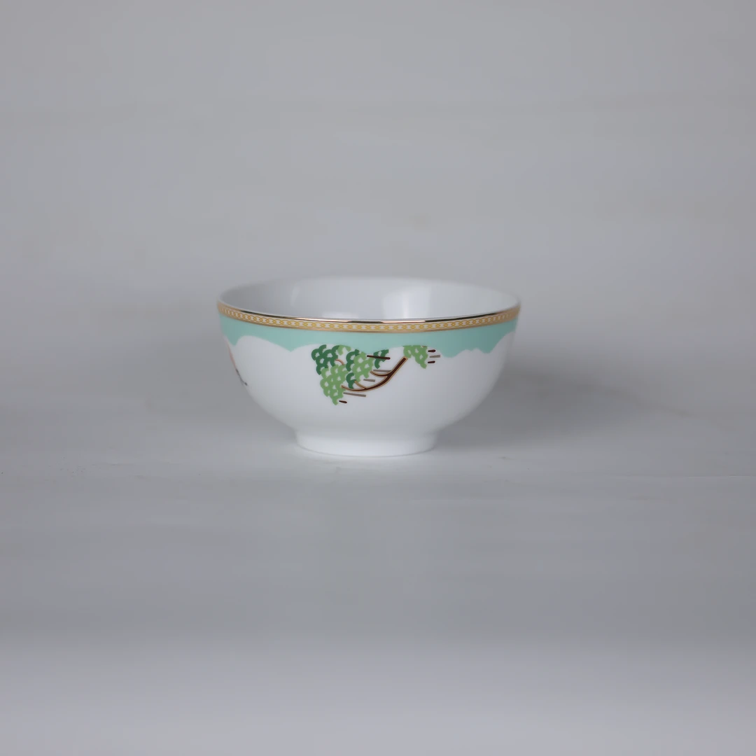 【陶溪川】景德镇陶瓷 4.5罗汉碗--春和景明（拍1发2，共2只）