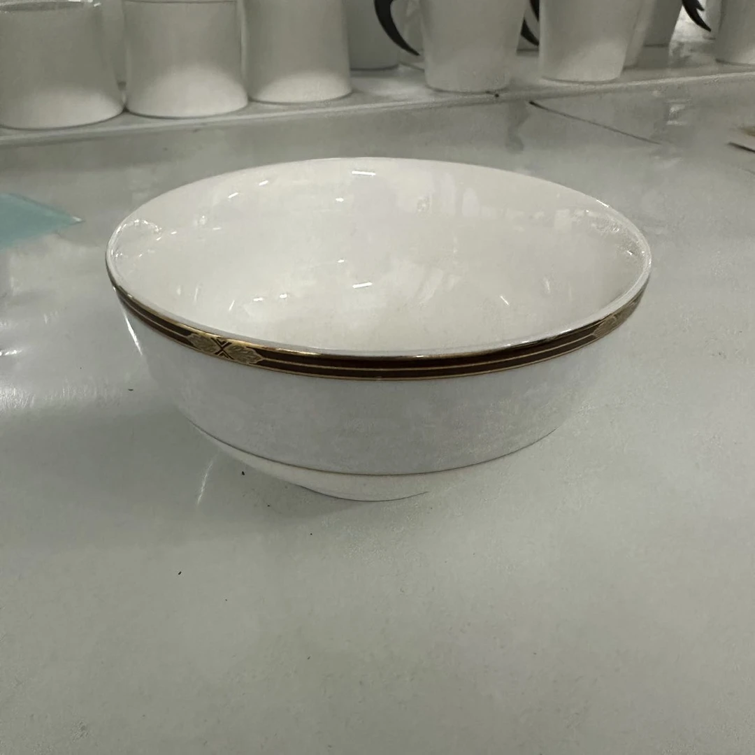 暗花缠枝莲餐具散件-4.5寸碗