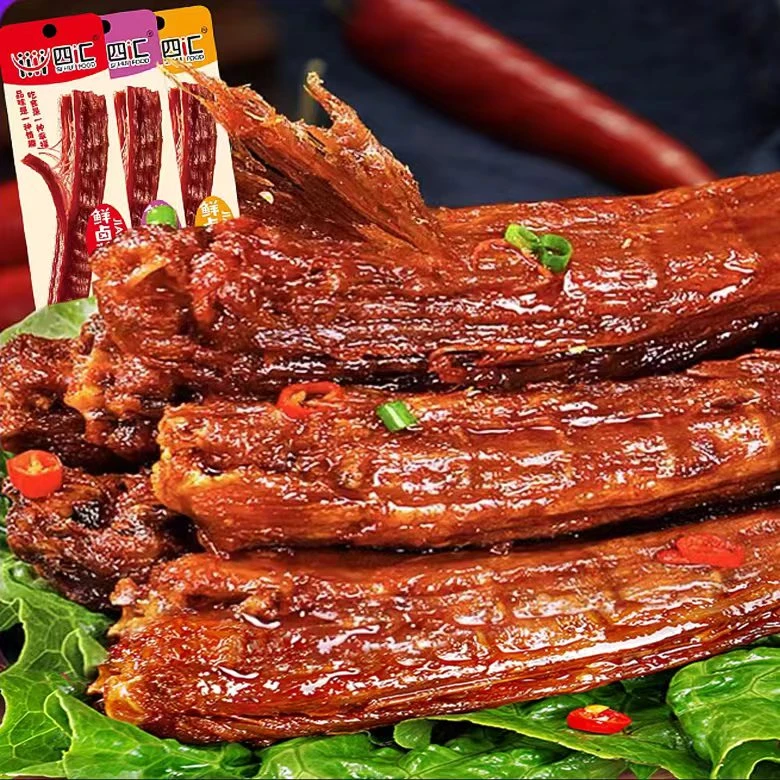 香辣长根手撕烤脖卤味下酒菜香脖网红办公室零食营养蛋白质严选
